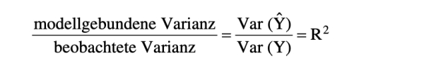 Das Bestimmtheitsma R-Quadrat